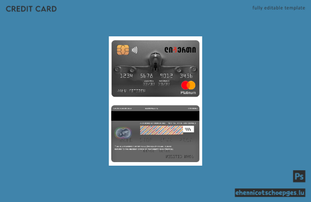 Georgia Liberty Bank Mastercard Platinum Beispielvorschau